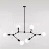 Verlichting online Nero Atomen hanglamp zwart,