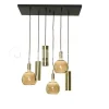 Verlichting online Nero ottone lampenpendel hanglamp eettafel
