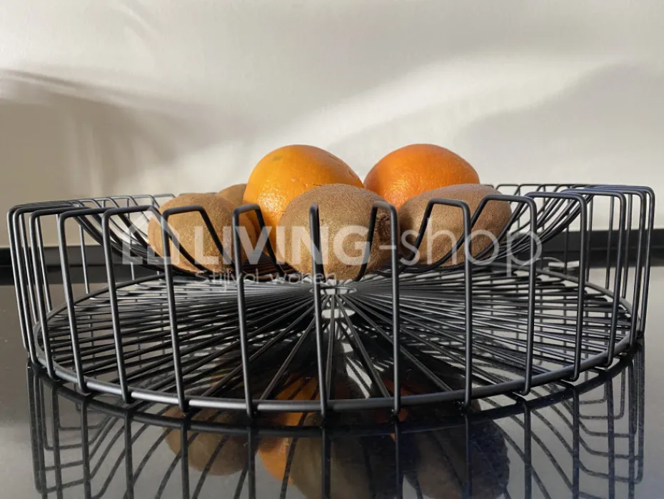 Cosy & Trendy Orbit Fruitschaal modern draad zwart metaal