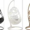 J-LINE Outdoor hangstoel met kussens Bula zwart