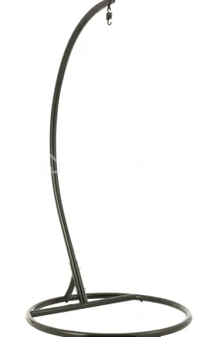 J-LINE Outdoor hangstoel met kussens Bula zwart
