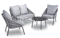 Outdoor lounge sofa set Nadal light grey