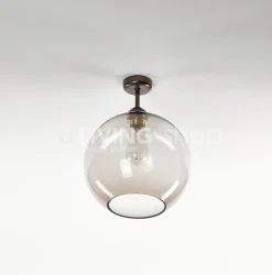 Verlichting online Plafondlamp bol Ottone globe helder
