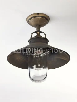 Verlichting online Plafondlamp brons metaal klassiek Biliardo outdoor