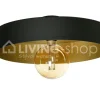 Verlichting online Plafondlamp zwart goud / wandlamp goud zwart