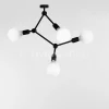 Verlichting online Plafondlamp zwart Nero atomen,