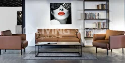 PR LIVING sofa Sara lederen zetel 3,5 zit