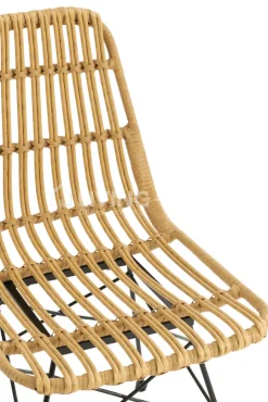 J-LINE Rachel stoel kobo rotan kunststof