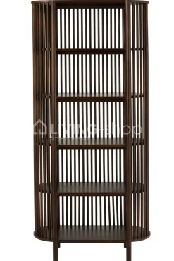 J-LINE Rek Conie 5 Planken Mango Hout