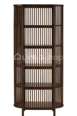 J-LINE Rek Conie 5 Planken Mango Hout