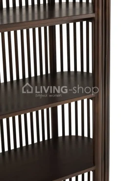J-LINE Rek Conie 5 Planken Mango Hout