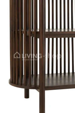 J-LINE Rek Conie 5 Planken Mango Hout