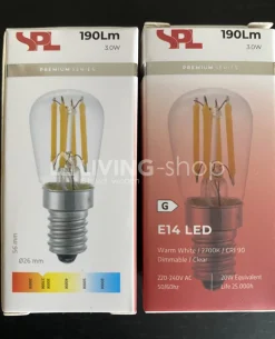Verlichting online Retro LED PARFUMLAMP E14 3W clear