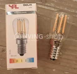 Verlichting online Retro LED PARFUMLAMP E14 3W clear