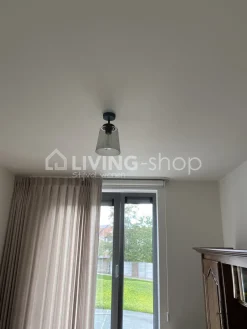 Verlichting online Retro loft plafondlamp donkerbrons met glazen lampenkap grijs fume