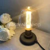 Verlichting online Retro tafellamp brons dimbaar