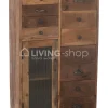 J-LINE Retro Vintage kast gerecycleerd hout