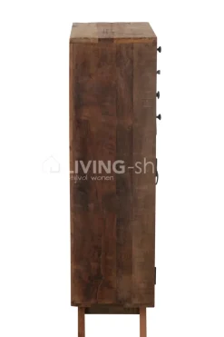 J-LINE Retro Vintage kast gerecycleerd hout