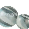 J-LINE Ronde lamp Dany glas gemarmerd Large