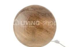 J-LINE Ronde lamp Dany glas gemarmerd Large
