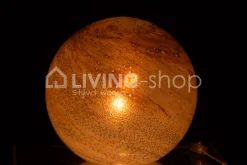 J-LINE Ronde lamp Dany glas gemarmerd Large