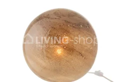 J-LINE Ronde lamp Dany glas gemarmerd Large