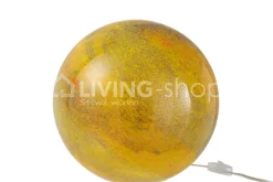 J-LINE Ronde lamp Dany glas gemarmerd Large