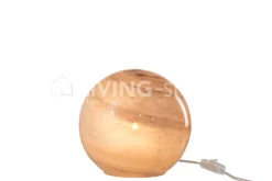 J-LINE Ronde lamp Dany glas gemarmerd Large