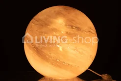 J-LINE Ronde lamp Dany glas gemarmerd Large