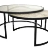 PR LIVING Ronde nesting salontafels glas