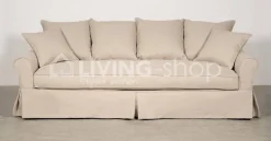 PR LIVING Salon landelijke stijl Eline sofa 3,5 zitbank met rok