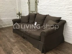PR LIVING Salon landelijke stijl Eline sofa 3,5 zitbank met rok