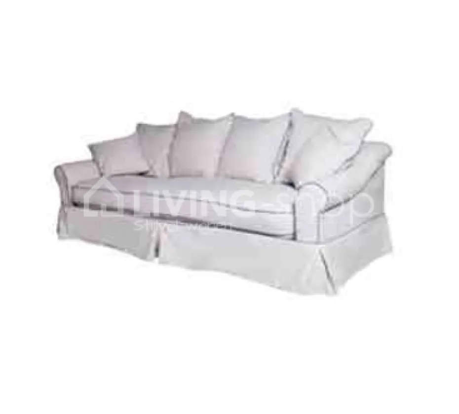 PR LIVING Salon landelijke stijl Eline sofa 3,5 zitbank met rok