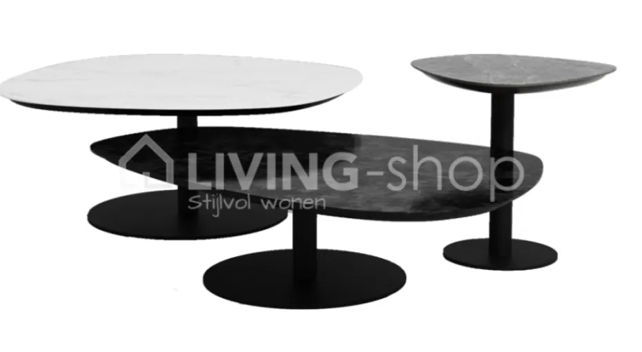 PR LIVING Salontafel organische vorm Pebbles