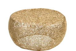 J-LINE Salontafel rond koraal goud