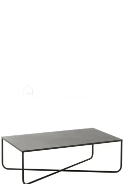 J-LINE Salontafel zwart metaal