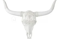 J-LINE Schedel hert hangend wit Large