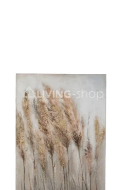 J-LINE Schilderij graan gras op canvas