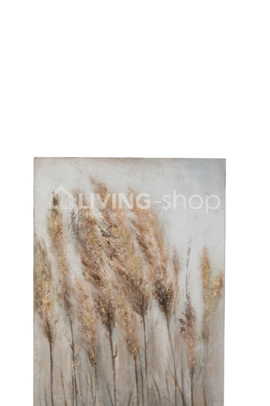 J-LINE Schilderij graan gras op canvas