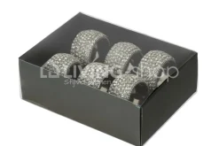 J-LINE Servethouders, set Diamant servetringen van