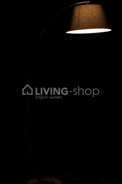 J-LINE Staande lamp boog zwart