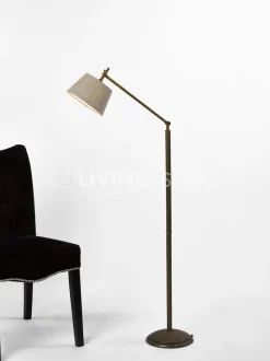 Verlichting online Staande lamp richtbaar landelijk modern + kap DIA20x15xH12CM