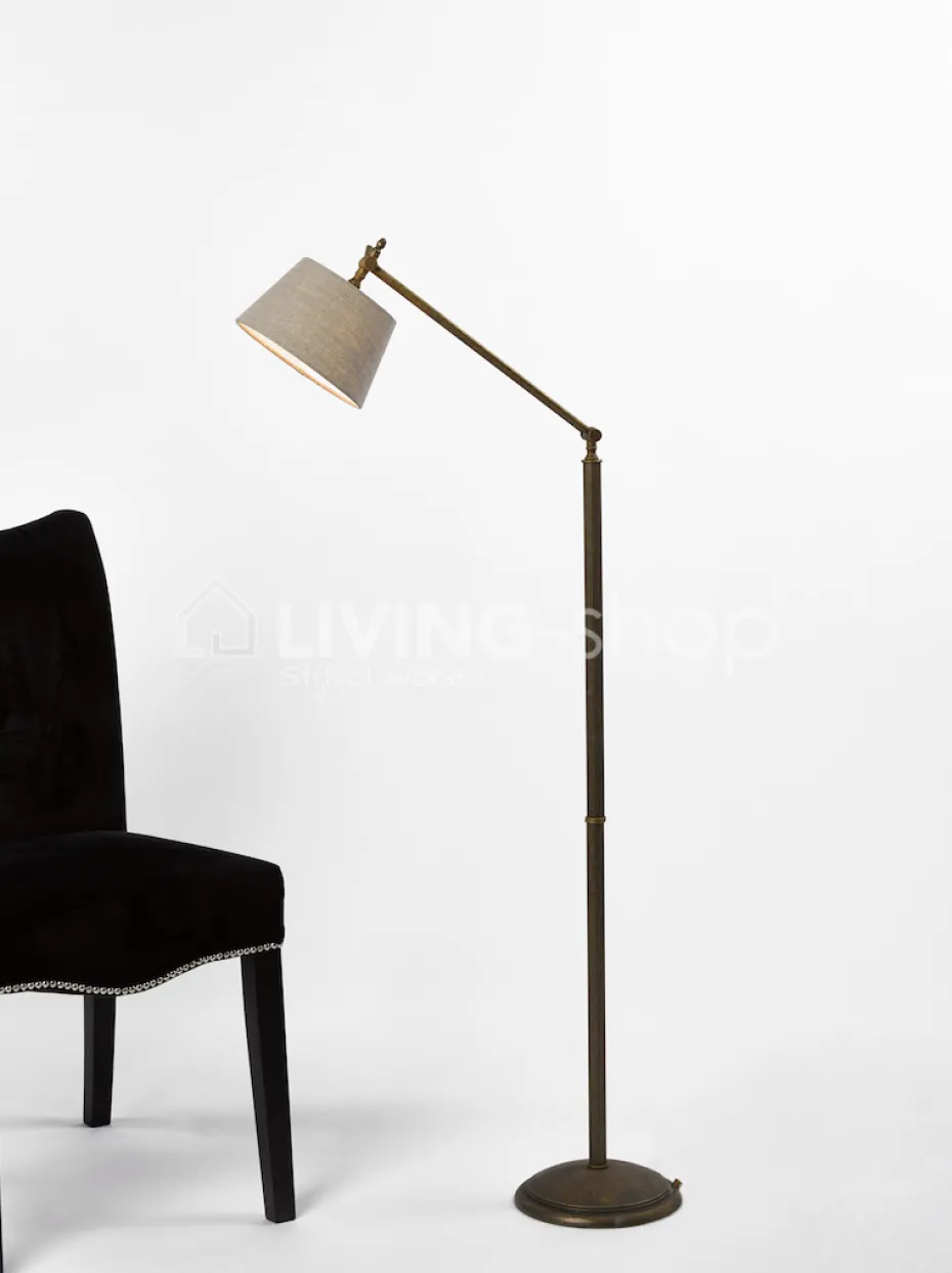 Verlichting online Staande lamp richtbaar landelijk modern + kap DIA20x15xH12CM
