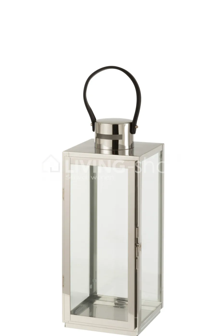 J-LINE Stainless steel lantaarn Evi landelijke stijl