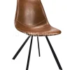 Stoel Alicia ginger pu+ black leg