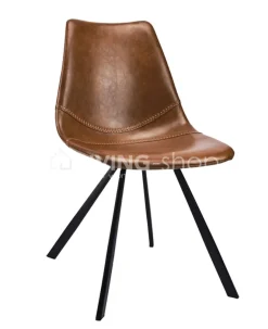 Stoel Alicia ginger pu+ black leg