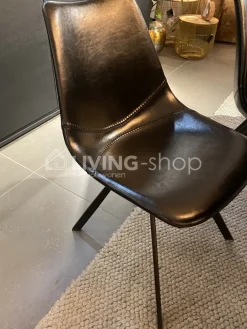 Stoel Alicia ginger pu+ black leg