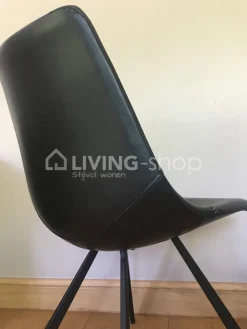 Stoel Alicia ginger pu+ black leg