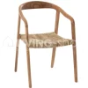 J-LINE Stoel Ana teak hout bruin