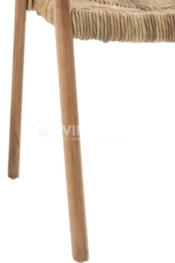 J-LINE Stoel Ana teak hout bruin